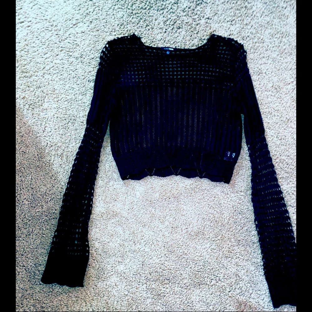 Fashion Nova knitted sweater (see through)